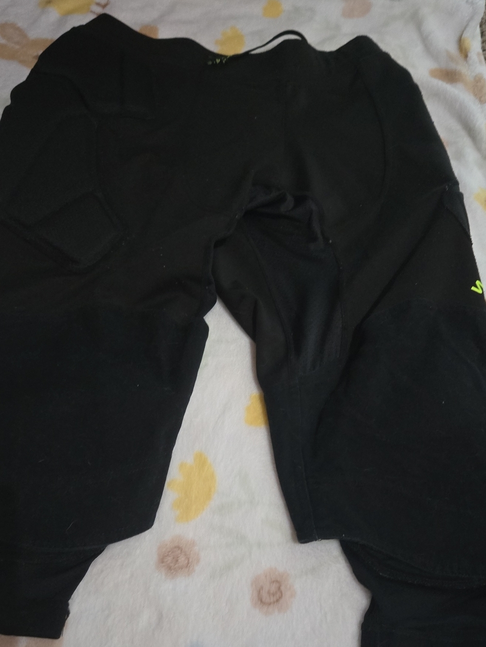Black Padded GOALIE Athletic Bottoms